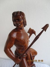 Antike  Holz Skulptur Indianer